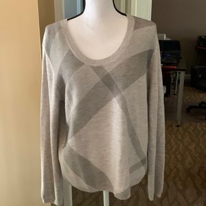 BURBERRY Brit Women’s XL Long Sleeve Sweater Classic Check-Knit